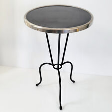 Mesa lateral suporte para plantas pedestal vintage 1950 fórmica preto e metal anos cinquenta 50S comprar usado  Enviando para Brazil