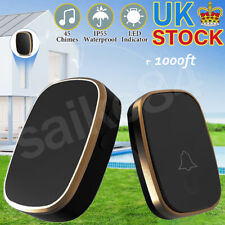 Wireless doorbell waterproof for sale  TAMWORTH