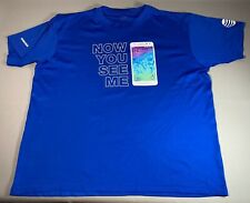 Samsung Galaxy Alpha Adult L/XL Blue 2014 Graphic Double Sided T Shirt Stretch for sale  Shipping to South Africa