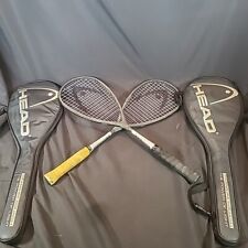 HEAD Ti.120 Squash Racquets & Cases Excellent condition needs new grip Lot Of 2, used for sale  Shipping to South Africa