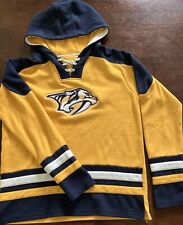 NHL Nashville Predators Cotton/Polyester Hooded Youth XL Sweatshirt Jersey, used for sale  Shipping to South Africa