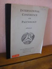 International Conference They Palynology Abstracts 1962 segunda mano  Embacar hacia Mexico