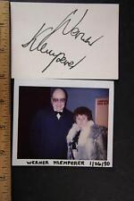 Werner klemperer autograph for sale  Manly