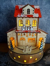 Holz weihnachtshaus beleuchtet gebraucht kaufen  Alsdorf