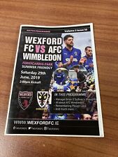 Wexford afc wimbledon for sale  EPSOM
