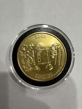 Vintage Star Wars Kenner Droids TV Series 1985 PopUp R2-D2 Gold Coin w Case for sale  Shipping to South Africa