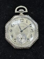 43.4mm Waltham 14k White Gold 17 Jewels Pocket Watch Non Functioning for sale  Shipping to South Africa