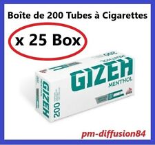 5000 TUBES à Cigarettes avec Filtres de 15 mm. GIZEH - 25 BOX de 200 Tubes d'occasion  Mende