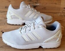 adidas ZX Flux Low Textile Trainers UK6.5/US7/EU40 S81421 Triple White for sale  Shipping to South Africa