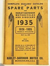 Catálogo de repuestos de motocicletas y sidecares Harley-Davidson 1926-1935 raro segunda mano  Embacar hacia Mexico