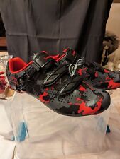 Sapatos de ciclismo Santic masculino tamanho 10 vermelho e cinza camuflado novo comprar usado  Enviando para Brazil