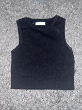 black knitted waistcoat ladies for sale  ROTHERHAM
