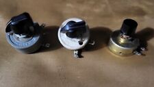 Vintage Rotary Switches 1 Clarostat & 1 Ohmite W/Chicken Head Knobs + 1 Unknown, used for sale  Shipping to South Africa