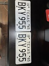 1965 texas license plates for sale  Spring