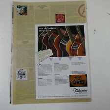 21x30cm magazine cutting 1994 TAKAMINE JASMINE . SANTA FE , G SERIES for sale  Shipping to South Africa
