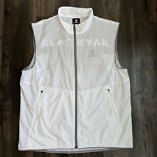 BlackYak Size 110 Mens Hiking White Full Zip Ultra Lightweight Vest for sale  Shipping to South Africa