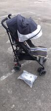 Mothercare Roll Stroller / Pram / Pushchair Black with Raincover  for sale  Shipping to South Africa