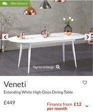 Veneti extending white for sale  BASINGSTOKE