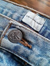 Jeans jeans azul raro vintage Calvin Klein feito na União EUA masculino tamanho 38 x 29" comprar usado  Enviando para Brazil
