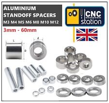 Aluminium Standoff Spacers M3 M4 M5 M6 M8 M10 M12 Round Spacer bushing Bonnet UK for sale  Shipping to South Africa