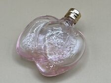 Mini Botella de Perfume de Cristal Francés Doble Corazón Rosa Cristal Floral Rosa Color, usado segunda mano  Embacar hacia Mexico