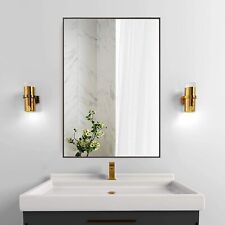 Espelho de parede BEAUTYPEAK 20" x 28" espelho retangular de banheiro com alumínio Al... comprar usado  Enviando para Brazil