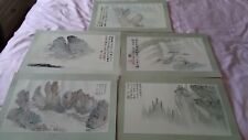 Used, Japanese Art and Calligraphy Print x 5 for sale  Shipping to South Africa