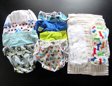 Cloth Diapers Lot of 8 Thirsties Baby Goal FuzziBunz GroVia Covers & Inserts, used for sale  Shipping to South Africa