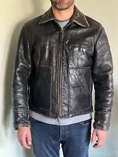 Original Vintage 1952 Sears Hercules Steerhide Leather Jacket for sale  Shipping to South Africa