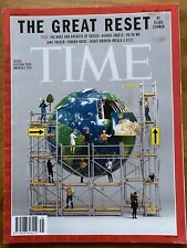 Time Magazine 2020 The Great Reset Klaus Schwab WEF New World Order NO LABEL segunda mano  Embacar hacia Argentina