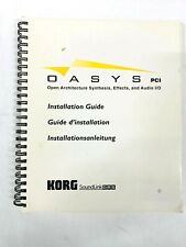 Libro de bolsillo manual KORG Oasys PCI Guía de instalación Soundlink DRS, usado segunda mano  Embacar hacia Argentina