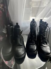 Black boots size for sale  EASTBOURNE