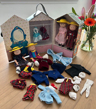 1999 Madeline 12" dollhouse closet by Eden with 4 8" dolls and clothing for sale  Shipping to South Africa