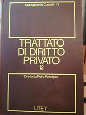 Trattato diritto privato. usato  Italia