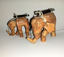 Vintage wooden elephants for sale  NEWCASTLE UPON TYNE