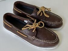 Sapato de barco SPERRY couro marrom original crianças jovens tamanho 5M meninos, usado comprar usado  Enviando para Brazil