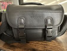 Vintage 1990s Large Sony Black Video Camera Bag and Lenses for sale  Shipping to South Africa