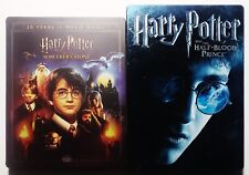 Lote de 2 Steelbook Harry Potter Pedra Filosofal (Blu-ray 4K)/Meio-Sangue (DVD), usado comprar usado  Enviando para Brazil