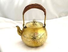 VINTAGE CHINESE BRASS MIXED METAL TEA KETTLE, used for sale  Shipping to South Africa
