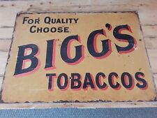 Metal biggs tobacco for sale  PETERBOROUGH
