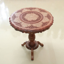Mesa redonda centro de madera/mesa de café soporte tetera vintage decoración del hogar regalo segunda mano  Embacar hacia Argentina