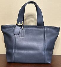 coach blue leather handbag for sale  Hickory