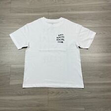 Camisa masculina clube social anti-social pequena branca logotipo hype soletrar comprar usado  Enviando para Brazil