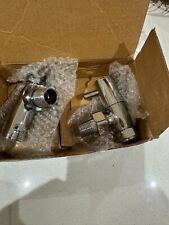 angled chrome radiator valves for sale  BROADSTAIRS