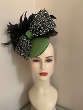 Green black fascinator for sale  Ireland