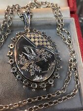 Victorian silver locket for sale  VERWOOD