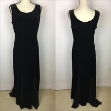 Vestido social Social Circles maxi tamanho 8 feminino preto veludo sem mangas elástico comprar usado  Enviando para Brazil