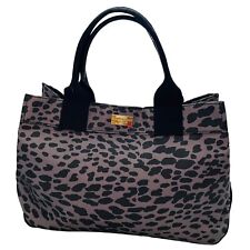 Bolsa tote feminina TOMMY Hilfiger leopardo (preta / cinza) MSRP $75 NOVA, usado comprar usado  Enviando para Brazil