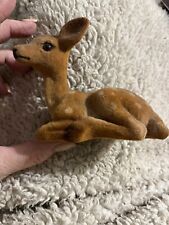 Vintage flocked fawn for sale  Lake Orion
