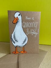 Duck birthday card for sale  HESSLE